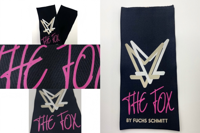 Itaas ang iyong tatak na may walang tahi na pagsasanib ng mga malalaking label ng twill at pag -print ng silicone